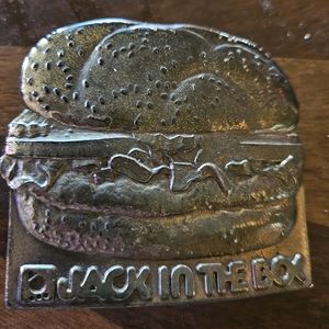 Jack In The Box Fast Food Restaurant Vintage Belt Buckle